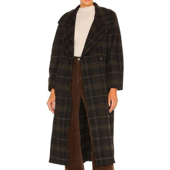 Vince Plaid Coat